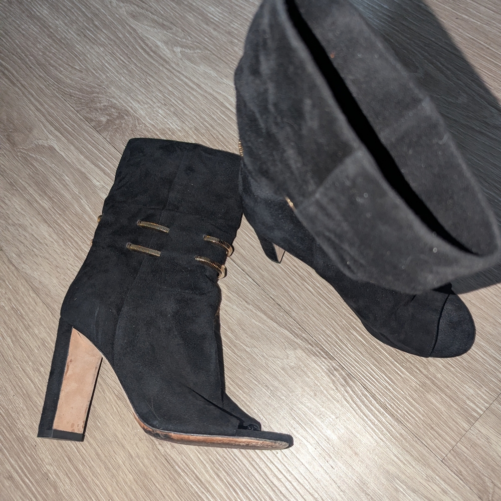 Jimmy Choo Black Suede Ankle Boots